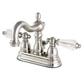 Kingston Brass 4" Centerset Bathroom Faucet, Brushed Nickel KB1608WLL